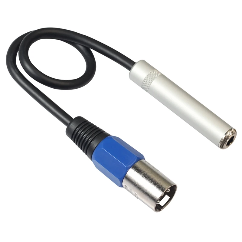 1/4 Naar Xlr-Kabel, Gebalanceerde 1/4Inch Vrouwelijke Naar Xlr Mannelijke Stereo Audio-Adapter, Kwart Inch Ts/Trs Naar Xlr Mannelijke Connector