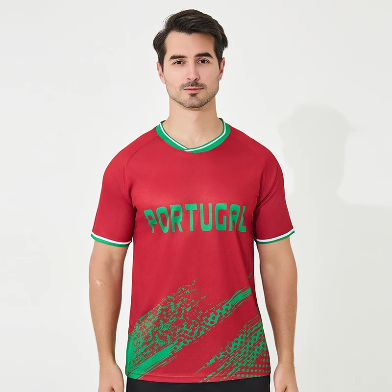 

Высокое качество, новейшая футбольная Джерси Европейской Команды Португалии, удобная сублимационная быстросохнущая Футбольная Одежда
