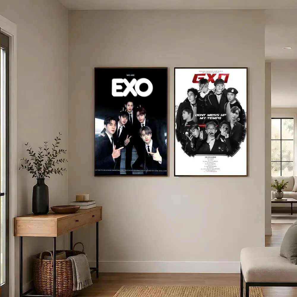 K-Pop Boy Group EXO Poster Poster High Quality Wall Art for Home Office Bedroom Living Room Perfect - view 4