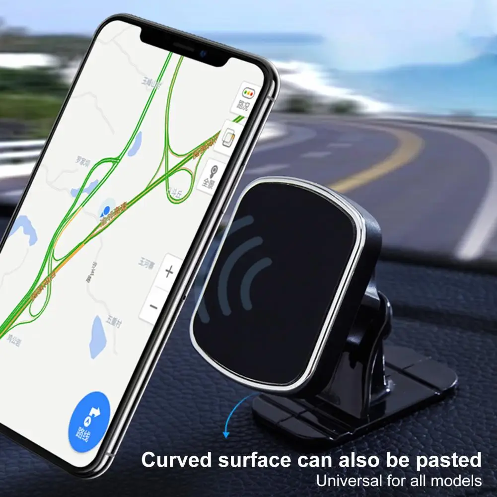 Magnetic Car Phone Holder One-hand Operate Rotating Powerful Magnet Mount Mobile Cell Phone Stand Stable GPS Support for Vehicle