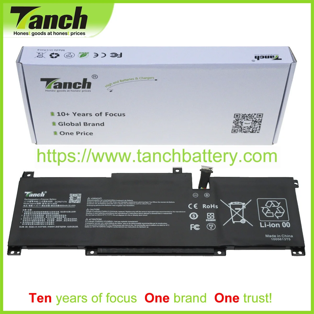 

Tanch Laptop Batteries for MSI Prestige 14 BTY-M49 MS-16WK MS-14C1 14 A10M 14 A10RAS 14 A10SC-008RU 14 A10SC-009 MS-1551