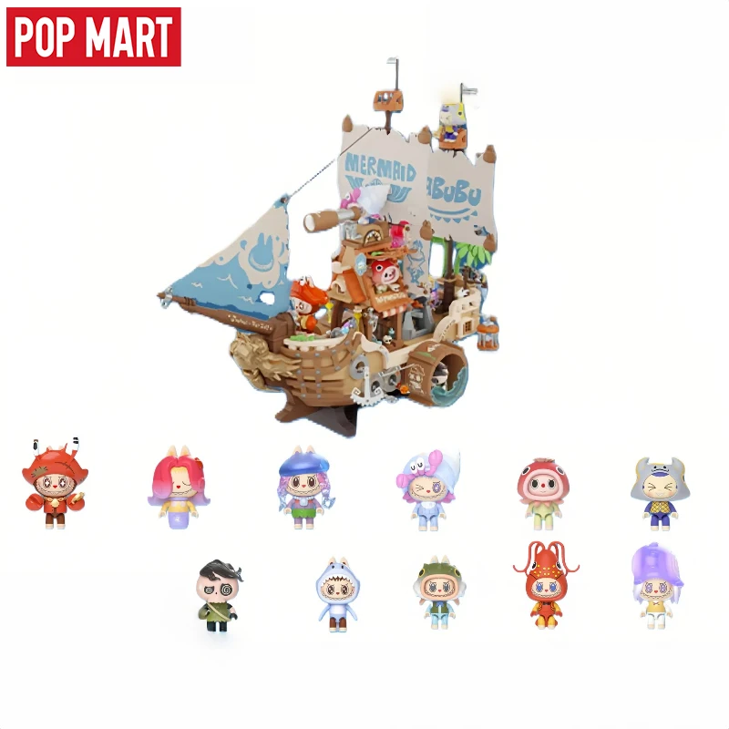 

POP MART the MONSTERS Authentic New Searching Mermaid Series Building Blocks Cute Collectible LABUBU Model Toy Creative DIY Gift