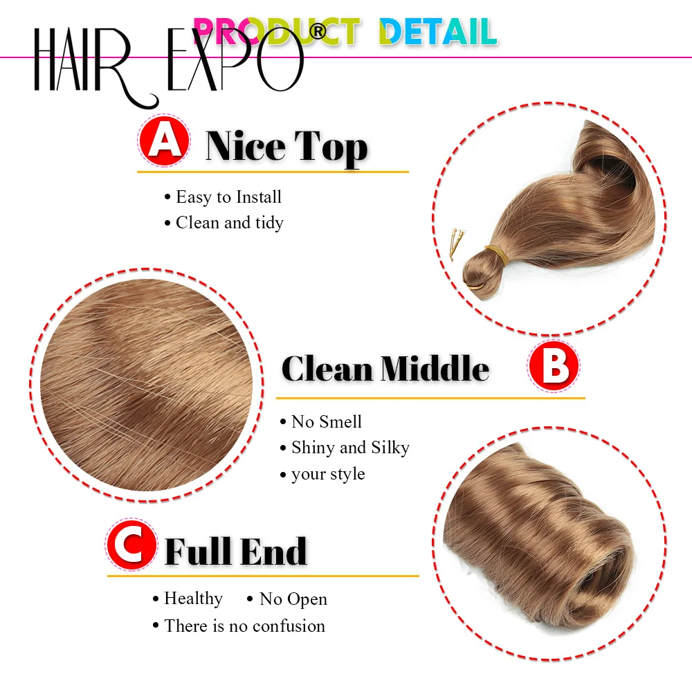 3PCS French Curls Braiding Hair Extensions Synthetic Hair Loose Wave Spiral Curl Braids Hair Ombre Pre Stretched Hair For Women 6