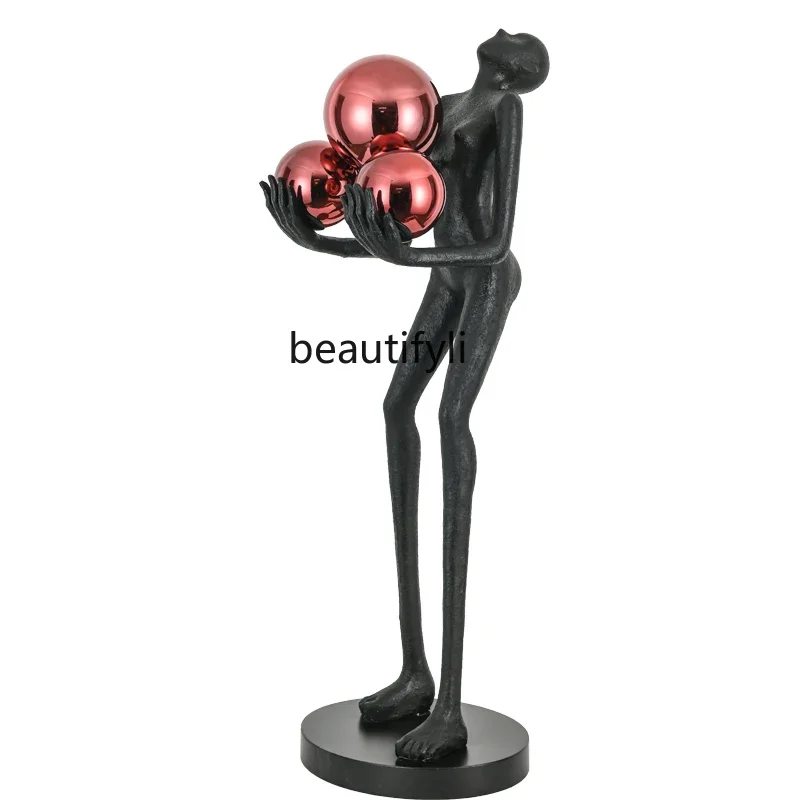 

Абстрактные креативные художественные скульптурные орнаменты в форме человека, роскошный напольный светильник с изображением персонажа, украшения из ФАП