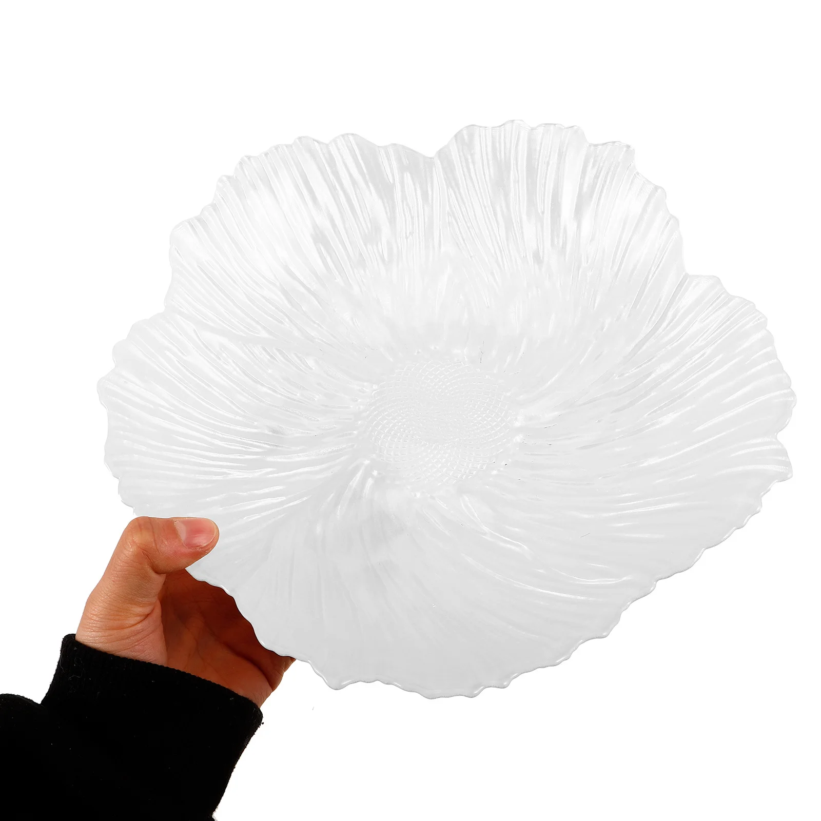 

Household Glass Snack Tray Desktop Candy Dish Fruit Plate Serving Tray for Table Table Plate Serving Trays Organizer Trays