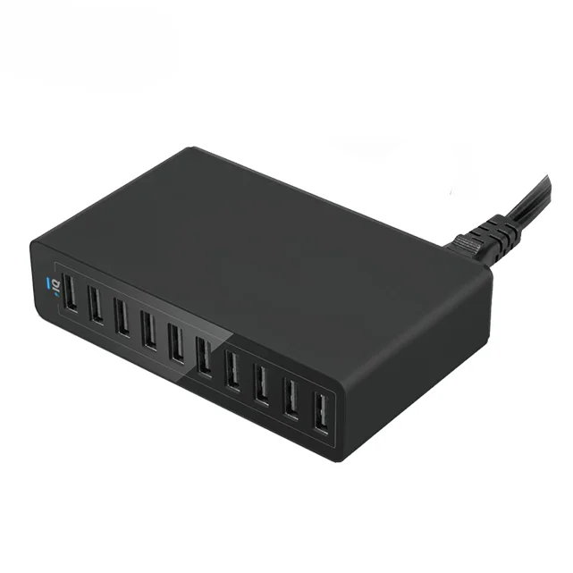 

Fast Anker 10-Port USB Travel Portable Charger, 5V 12A 60Watt Fast Charging Supply Adapter Portable USB Charger