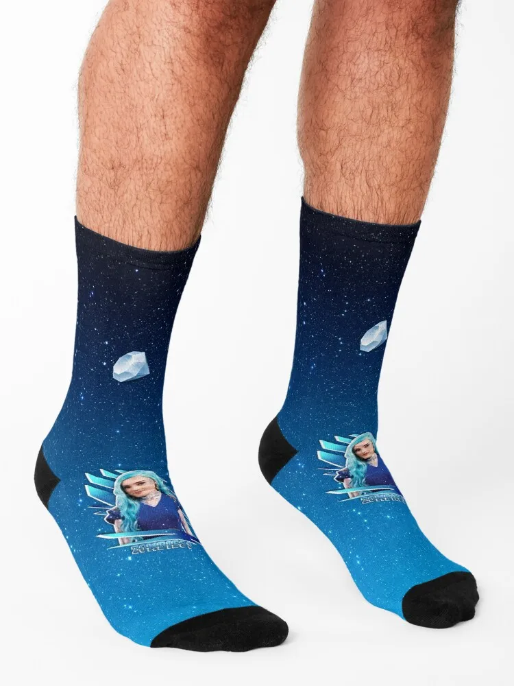 Zombies 3 - Addison Alien - Galaxy Star Socks snow happy funny sock compression Socks For Women Men's