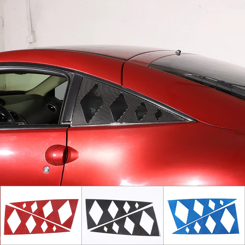 

Car Styling Exterior Rear Window Triangle Glass Decoration Cover Trim Stickers For Mitsubishi Eclipse 2006-2011 Car Accessories