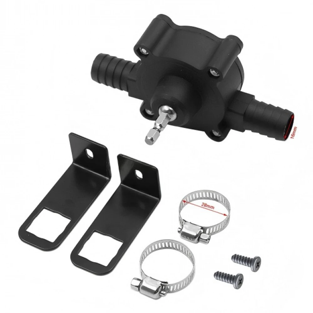 

Portable Mini Water Pump Electric Drill Driven Self-Priming Centrifugal Pump 16mm Inner 19mm Outer Port for Aquarium Irrigation