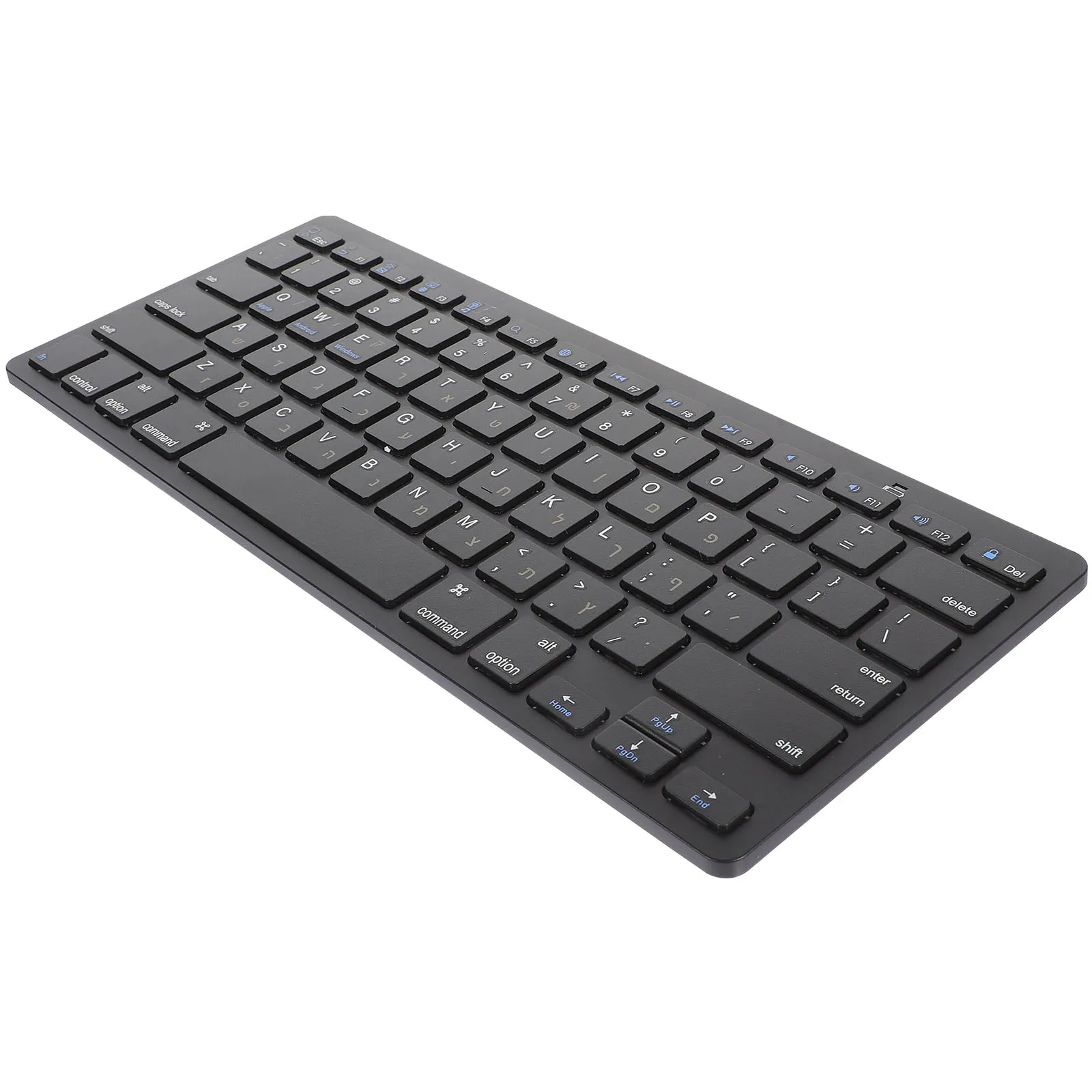 

Hebrew Keyboard Wireless Computer Accessory Portable Laptop Ultrathin Silent Full Size X5 Black Business Office Keyboard