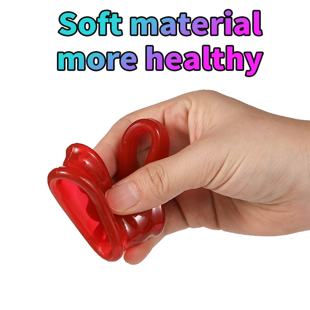 Penis Ring For Men Silicone Cock Ring Double Round Sex Toys For Man Delay Ejaculation Stronger Erection Erotic Toys In Couple