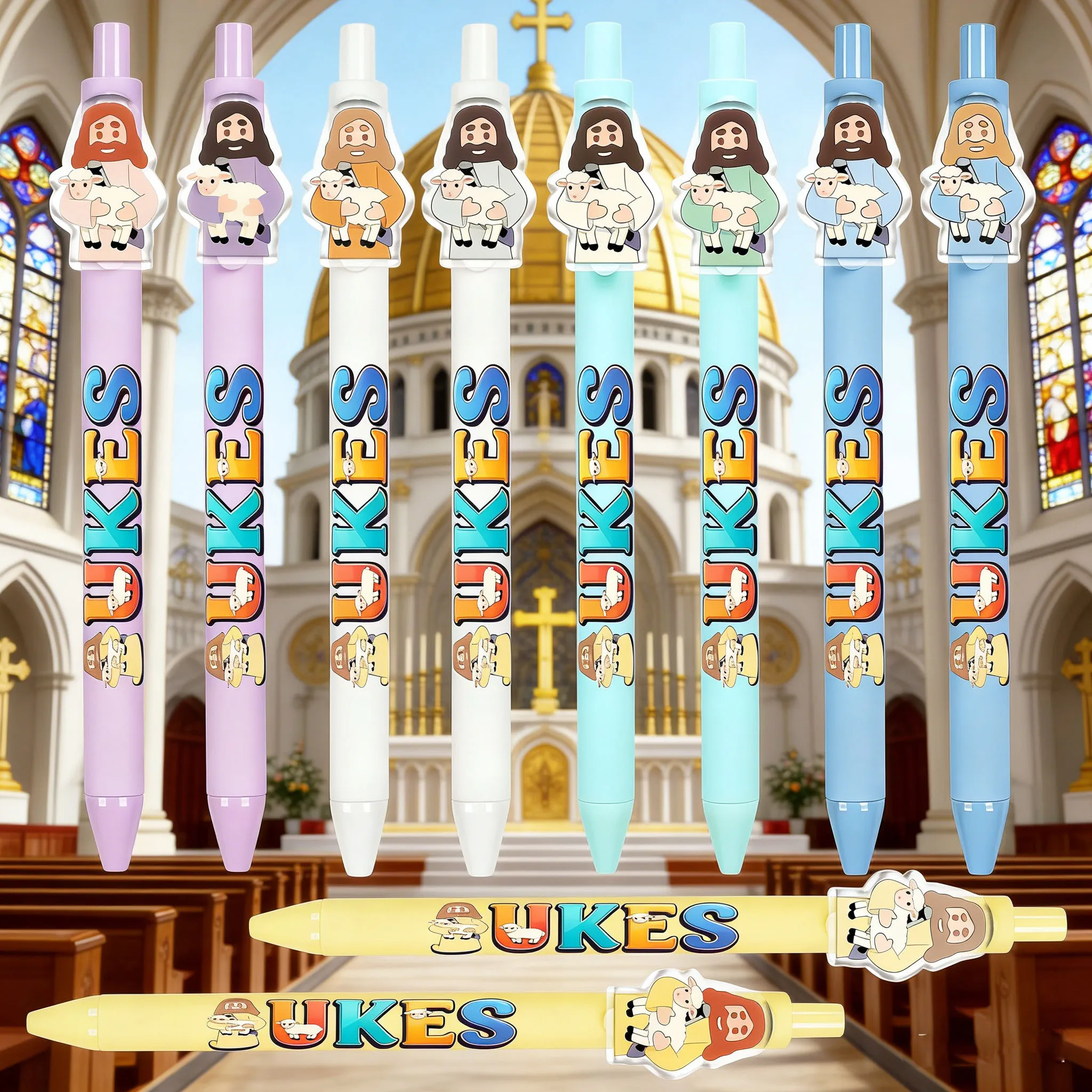 

10/20 шт. шариковых ручек с религиозной тематикой, успокаивающие и целебные ручки для ежедневного письма.