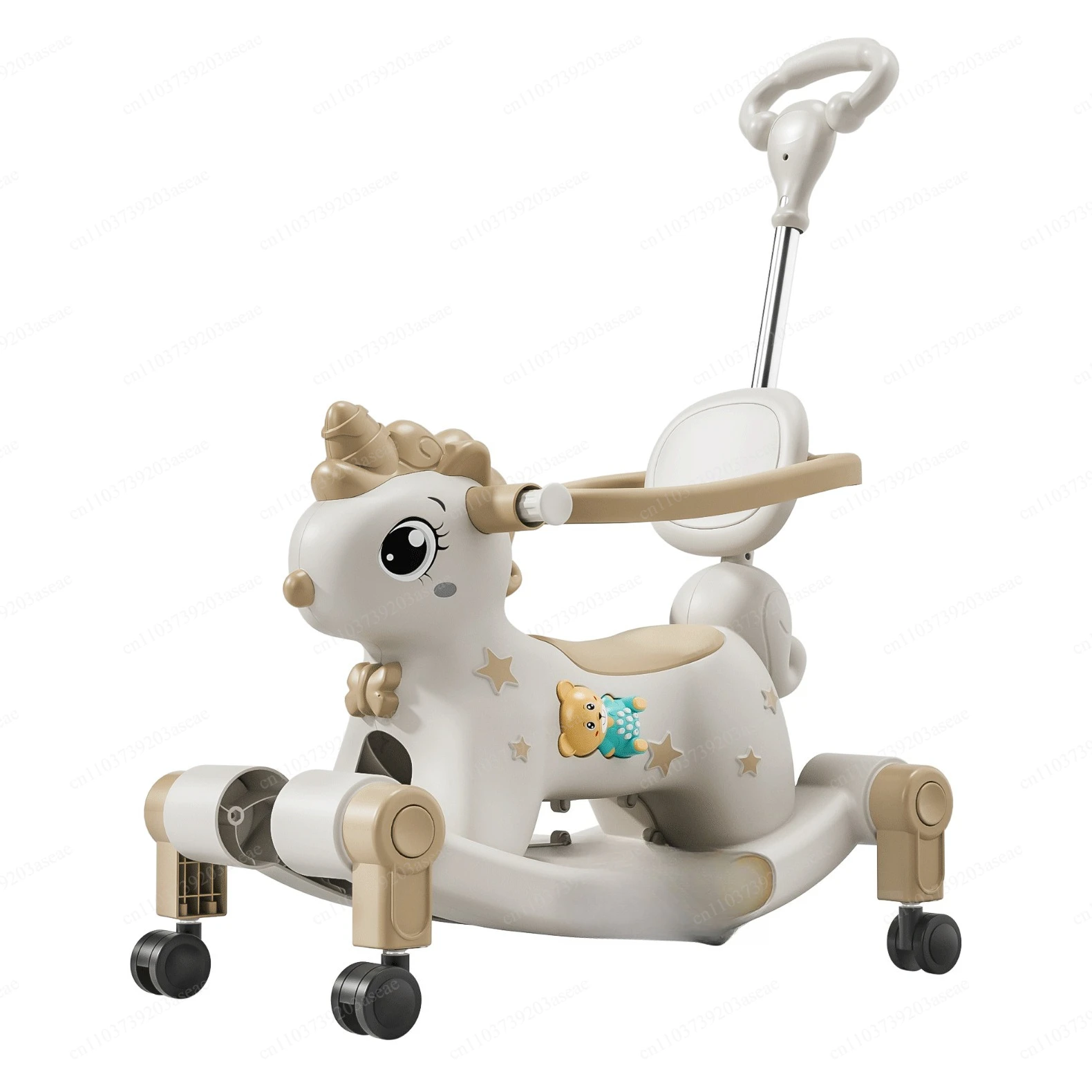 Shaker Liuliu 2-in-1 Rocking Horse Children's Rocking Car First Birthday Gift Anti-Fall Rocking Horse
