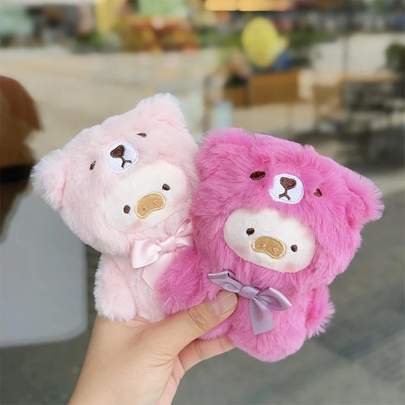 Cute Cartoon Cross Dressing Lulu Pig Plush Doll Toy Pendent Keychain Backpack Decoration