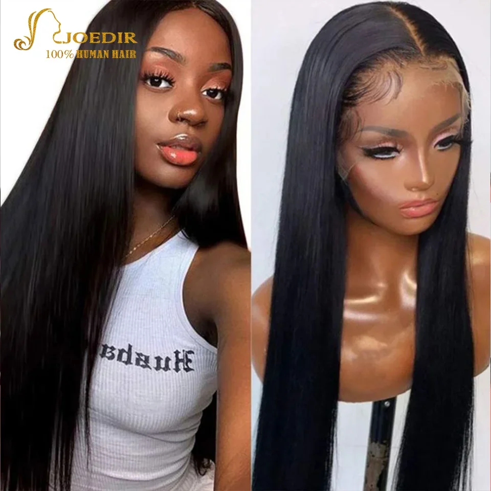 

Bone Straight 13*5*2 T Lace Wigs For Black Women 180% Density Silky Straight Transparent 100% Human Hair Lace Front Wigs