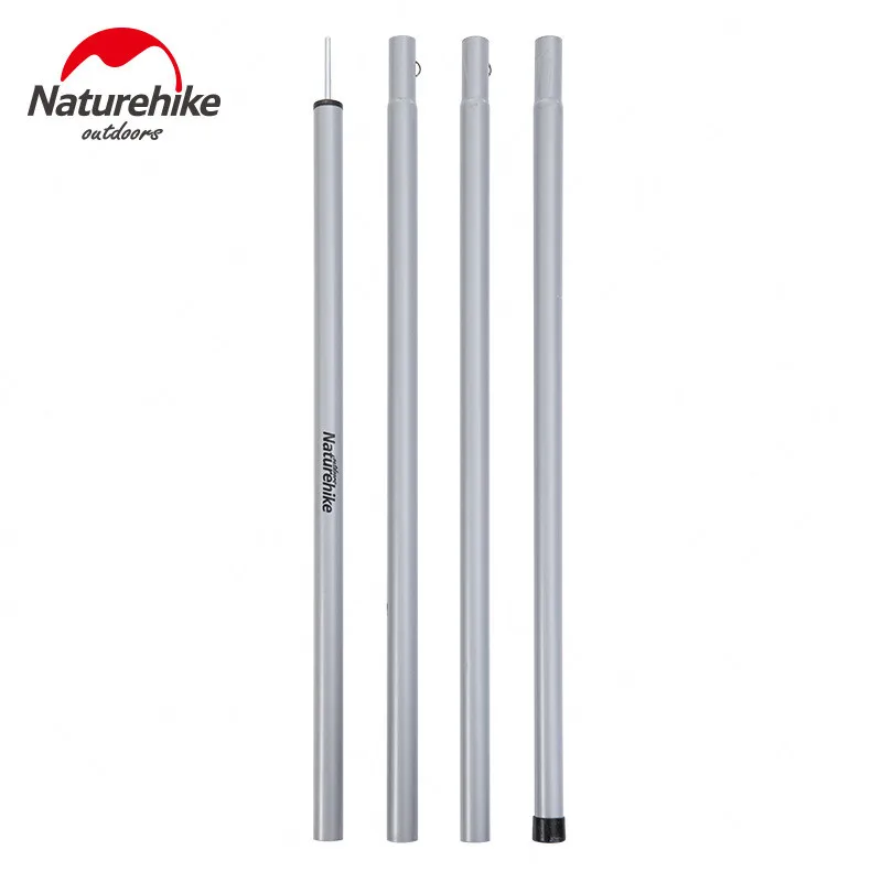Naturehike 2-2.4 متر خيمة المظلة أقطاب للطي أنبوب حديد مجلفن المظلة القطب دعم القطب المأوى التخييم في الهواء الطلق اكسسوارات