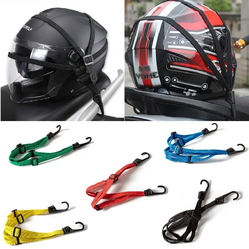 

New Universal Motorcycles Retractable Helmet Luggage Elastic Rope Strap Bicycle Motorcycle Accessories Organizer Net Rope Hook