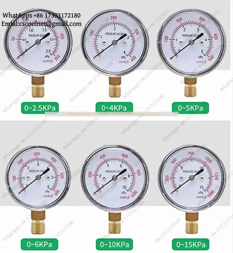 YX2 YE-60 Diaphragm Pressure Gauge 5-30kPa Micro Pressure Meter For Gas