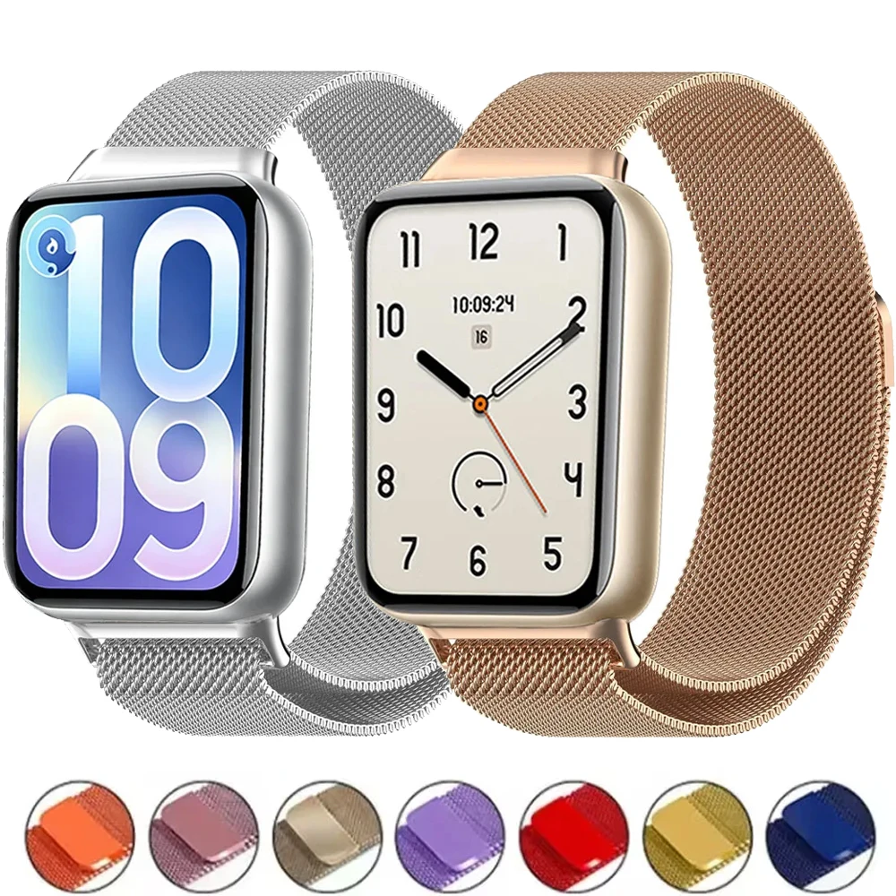 Milanese Loop Armband für Xiaomi Mi Band 10 Pro/9 Pro/8 Pro Metall-Magnetverschluss Ersatz-Armband für Redmi Watch 4 5 6 Band