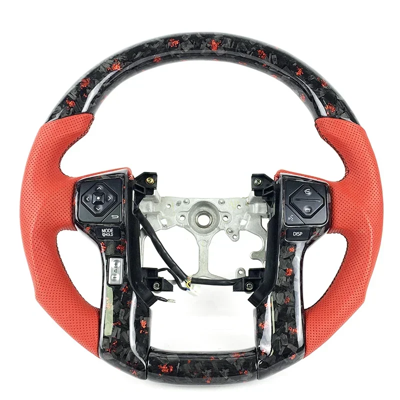 JDM Racing Car Accessories Carbon Fiber Steering Wheel for Toyota Tacoma Land Cruiser