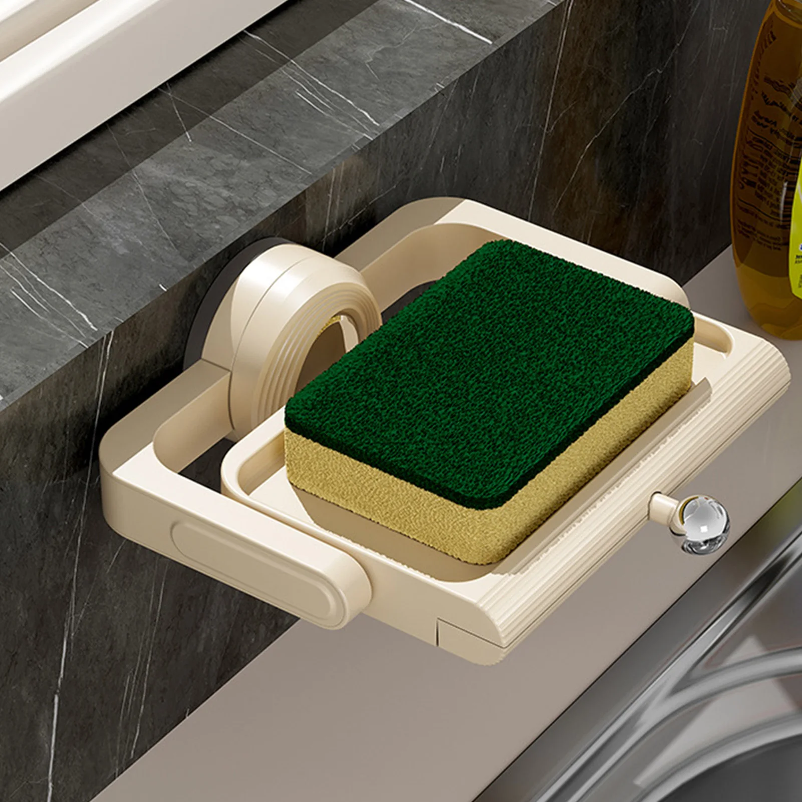 

Non Perforated Suction Cup Storage Hook Wall Mounted Soap Holder Exquisite Macron Color Soap Storage Rack Bathroom Organizer