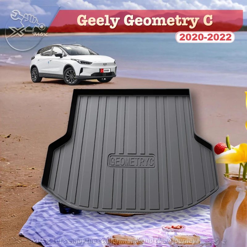 

For Geely Geometry C 2020-2022 Custom Fit Car Trunk Mat All Season Black Cargo Mat 3D Shaped Laser Measured Trunk Liners