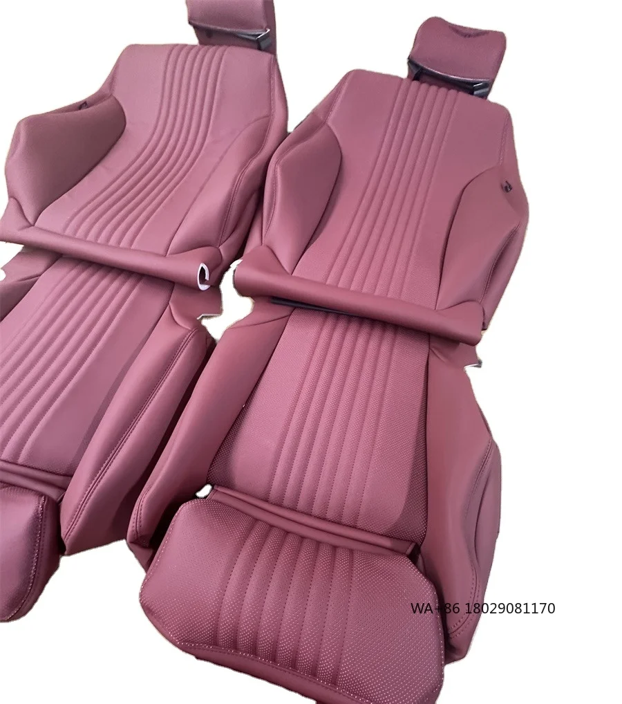 

Red Fit Protective Nappa Full Set Waterproof Nappa Leather Car Seat Cover for Flying Spur