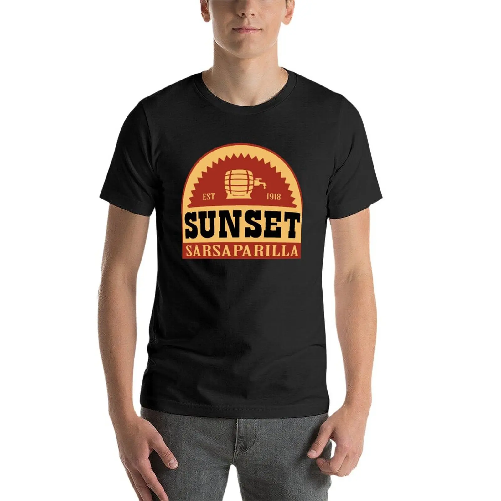 Sunset sarsaparilla essential t shirt T-Shirt plus sizes sublime animal prinfor boys customizeds men clothing image 4