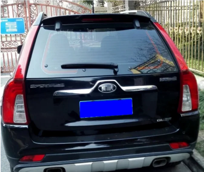 For Kia Sportage Spoiler High Quality ABS Material Car Rear Wing Primer Color Rear Spoiler For Kia Sportage Spoiler 2007-2013