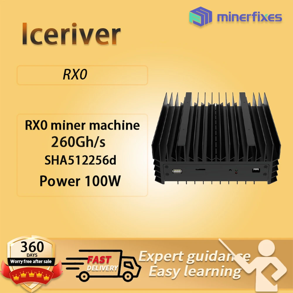 

Модель RX0 от IceRiver горнодобывающего SHA 512256 d алгоритм с максимальным хэшрейтом 260Гч/с для энергопотребления мощностью 100Вт.