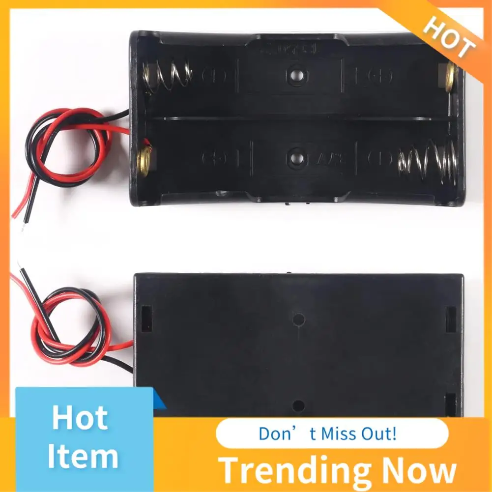 CMHI-5 Pcs 3.7V 18650 Battery Holder Housing Plastic Battery Storage Box With Wire Leads ,18650 Battery Housing Spiral Spring
