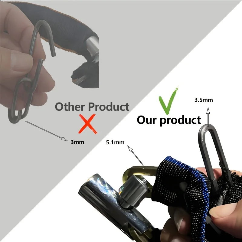 Bike Chain Lock 65cm 250g Ultra Lightweight Portable Anti-Theft Zinc Alloy Fabric Wrapped Bicycle Security Lock MTB Road Cycling image 4