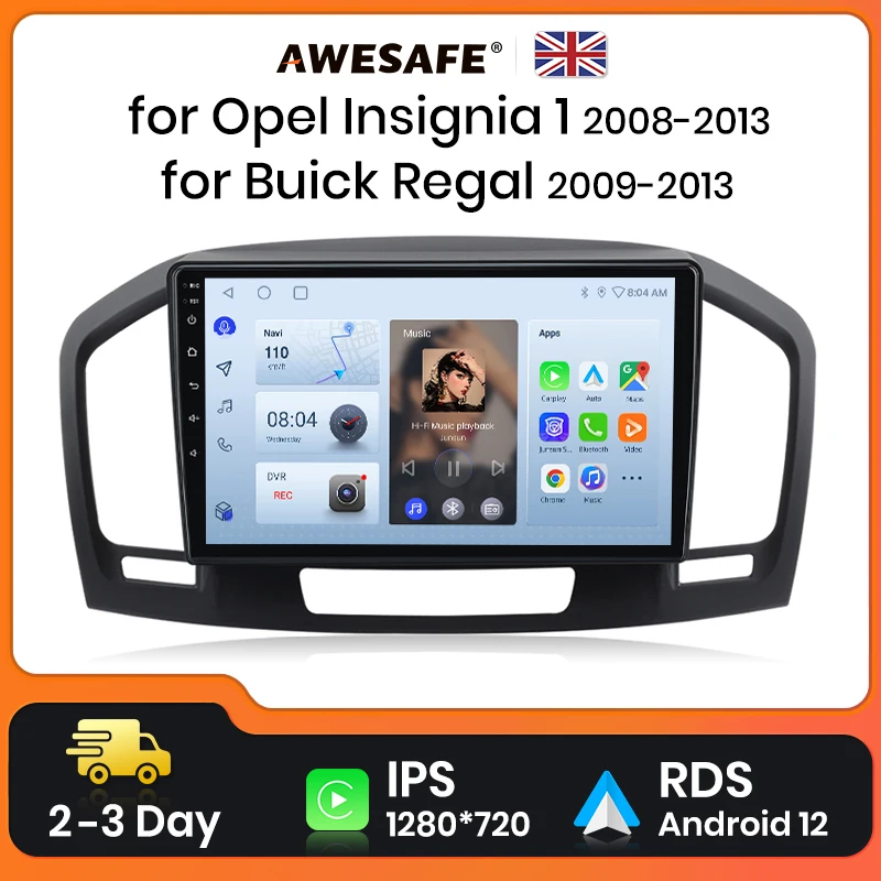 AWESAFE Wireless CarPlay Android Auto Radio For Buick Regal Opel Insignia 2009-2013 Navigation Stereo Car Intelligent Systems