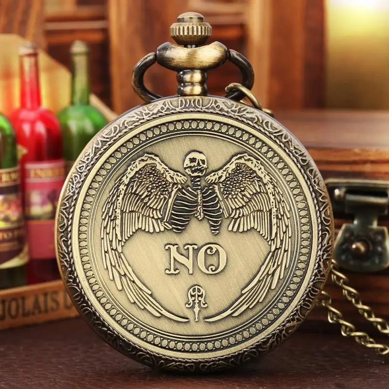 Retro Yes No All Seeing Eye Or Death Angel Nickel USA Morgan Souvenir Quartz Pocket Watch Art Craft Gifts Lucky Clocks for Men