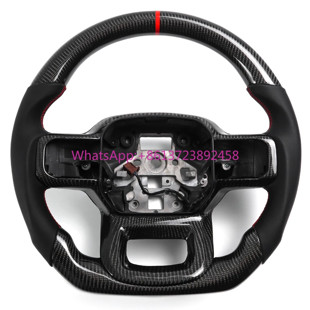 

Jogon for Ford Raptor F150 F-150 2021+ Steering Wheel Replacement Carbon Fiber Customization Exterior Accessories
