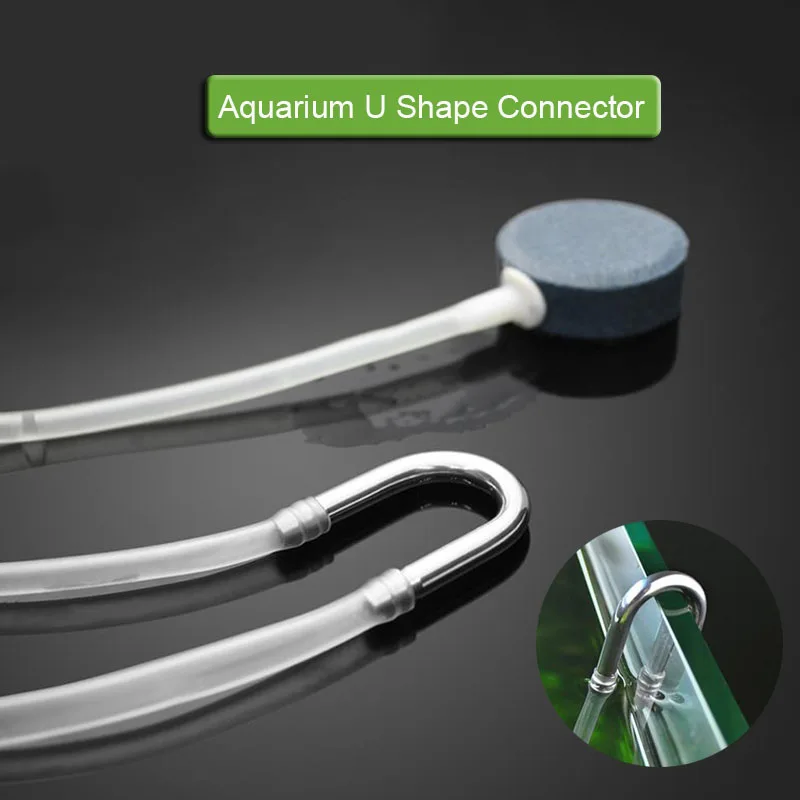 Stainless Steel Aquarium U Shape Tube Connector Air Splitter Valve Fish Tank Air Pump Flow Distributor Valve Tap Lever Control - Image 2