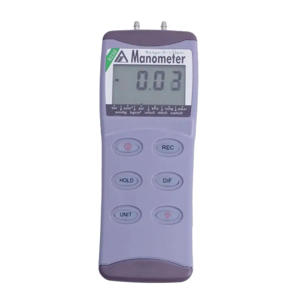 Digital AZ8230 Pressure Meter Differential Pressure Tester Manometer 0~30psi