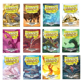 100 sztuk/pudło 66x91mm standardowy rozmiar Demark Dragon Shield matowe koszulki na karty dla MTG/PKM/YGO/TCG karty do gry planszowej rękawy