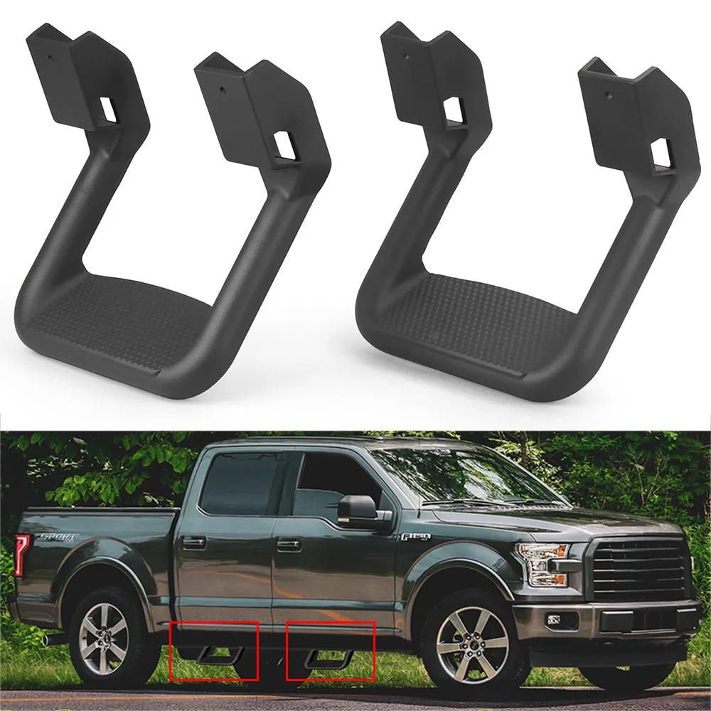 2PCS Aluminum Side Steps Mounting Brackets Kit for Chevy For GMC For Dodge For Ford For Toyota Pickup Trucks SUVs