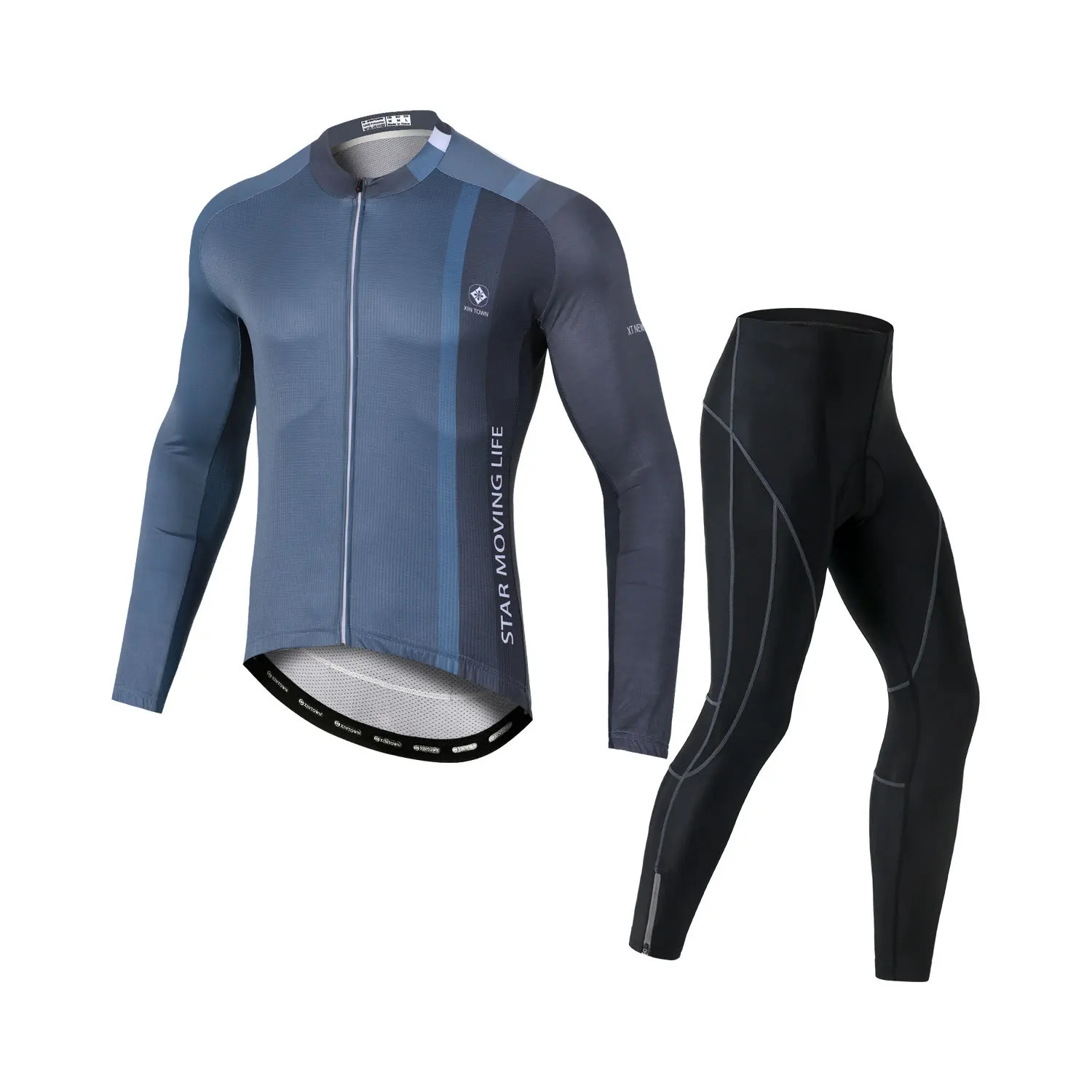 Long Sleeve Cycling Set Men Sweatsuit Wear Men's Jersey Breathable Triathlon Suit Clothes Equipment Man Road Clothing Jerseys