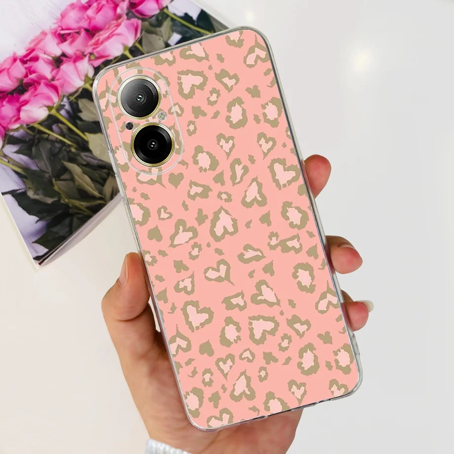Soft TPU Bumper Coques For Realme C67 4G RMX3890 Back Cover Slin Clear Silicone Phone Case Women Fashion Painting Funda C 67 4G