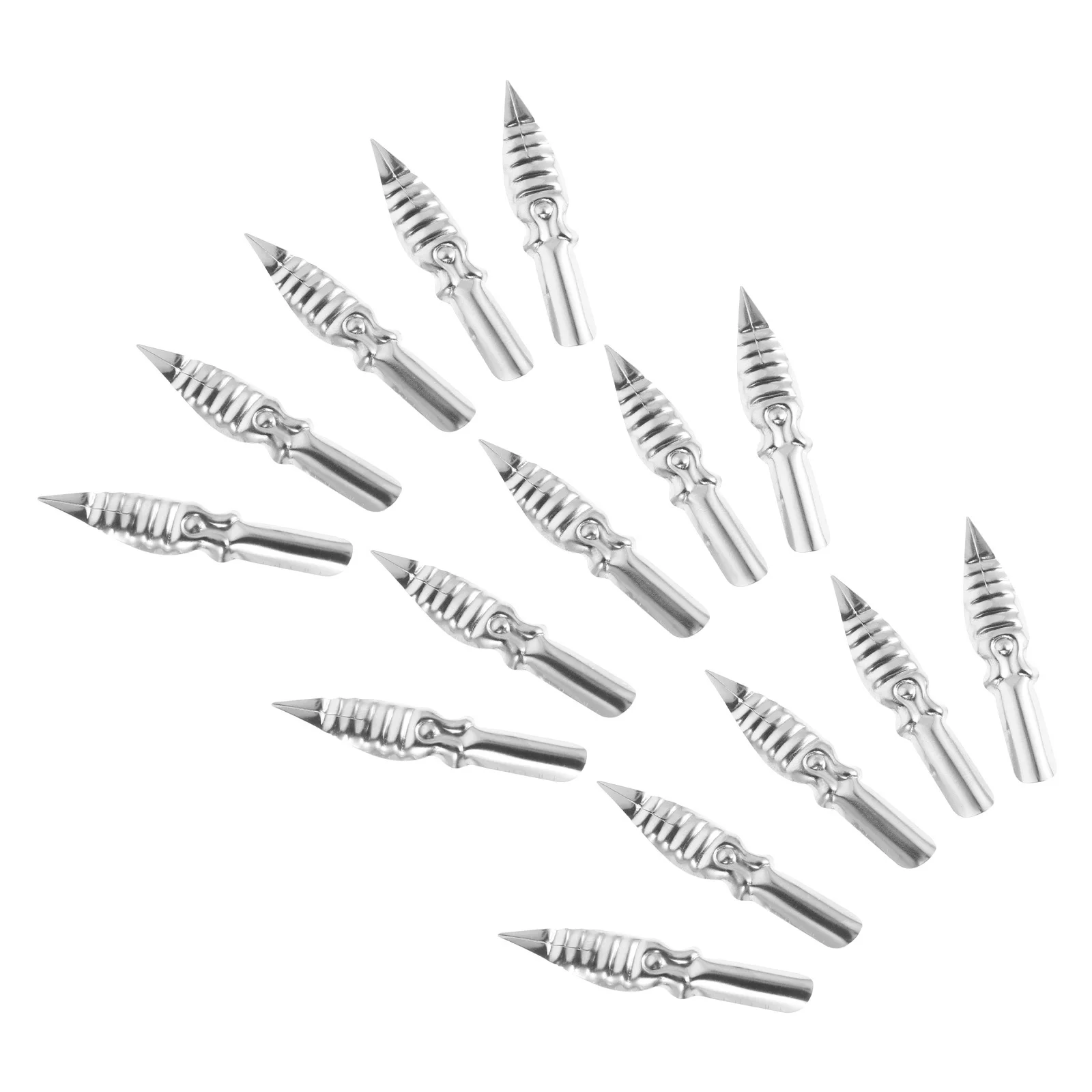 

15pcs Calligraphy Set Fine Tip Oblique Nib Holder Metal For Drawing Writing Sketching Fountain Pen Replacement Comic Inking