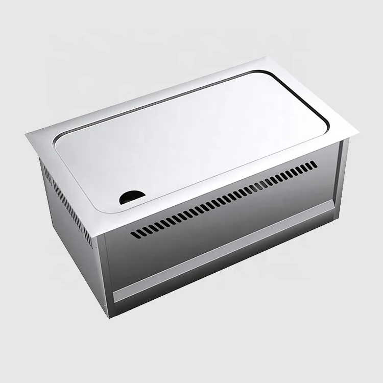 

Commercial Teppanyaki Plate Iron Plate Fast Heat Conduction Even Heating Built in Electric Teppanyaki Grill