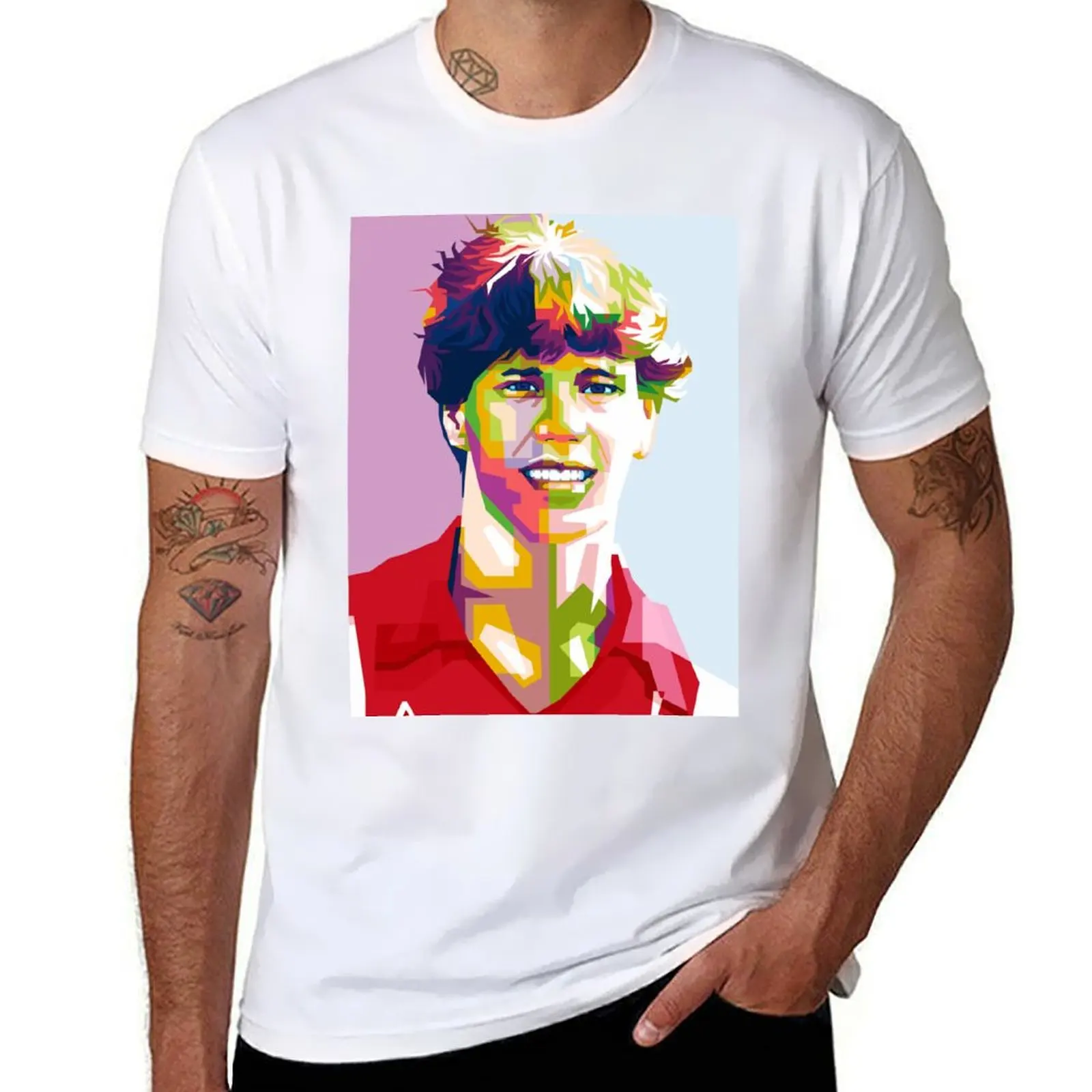 

Marco Van Basten Ajax T-Shirt cotton tshirt 100% t shirts for man graphic vintage
