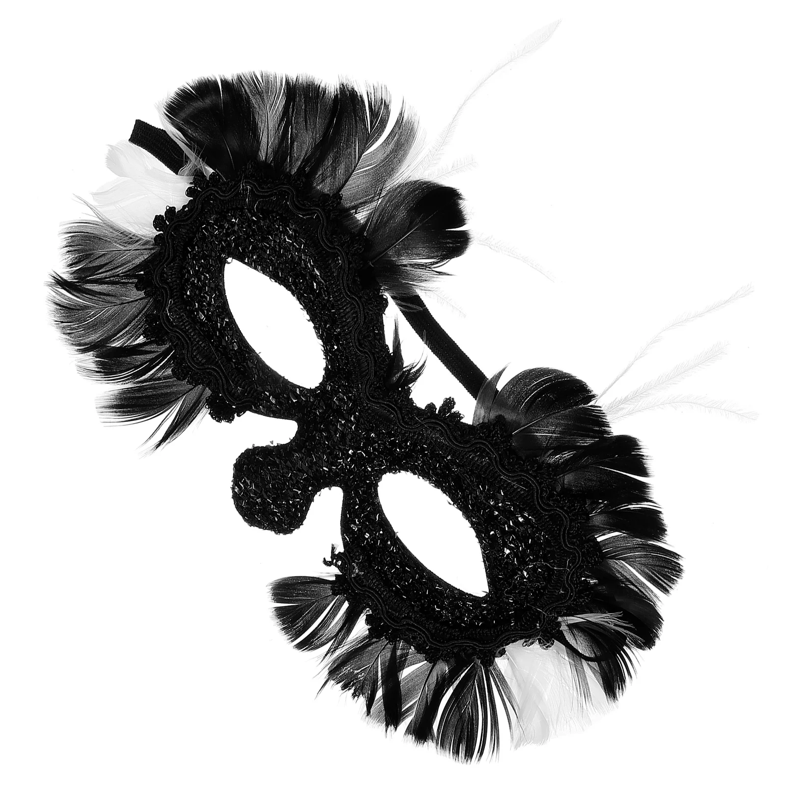 

Masquerade Mask Feather Mask Party Mask Prop For Women Halloween Costume Accessory Decorative Accessory