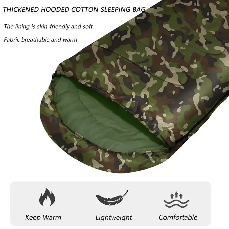 

Camping Sleeping Bags Waterproof Sleeping Bags Adult Portable Thicken Warm Travel Backpacking Sleeping Bags Spring Winter