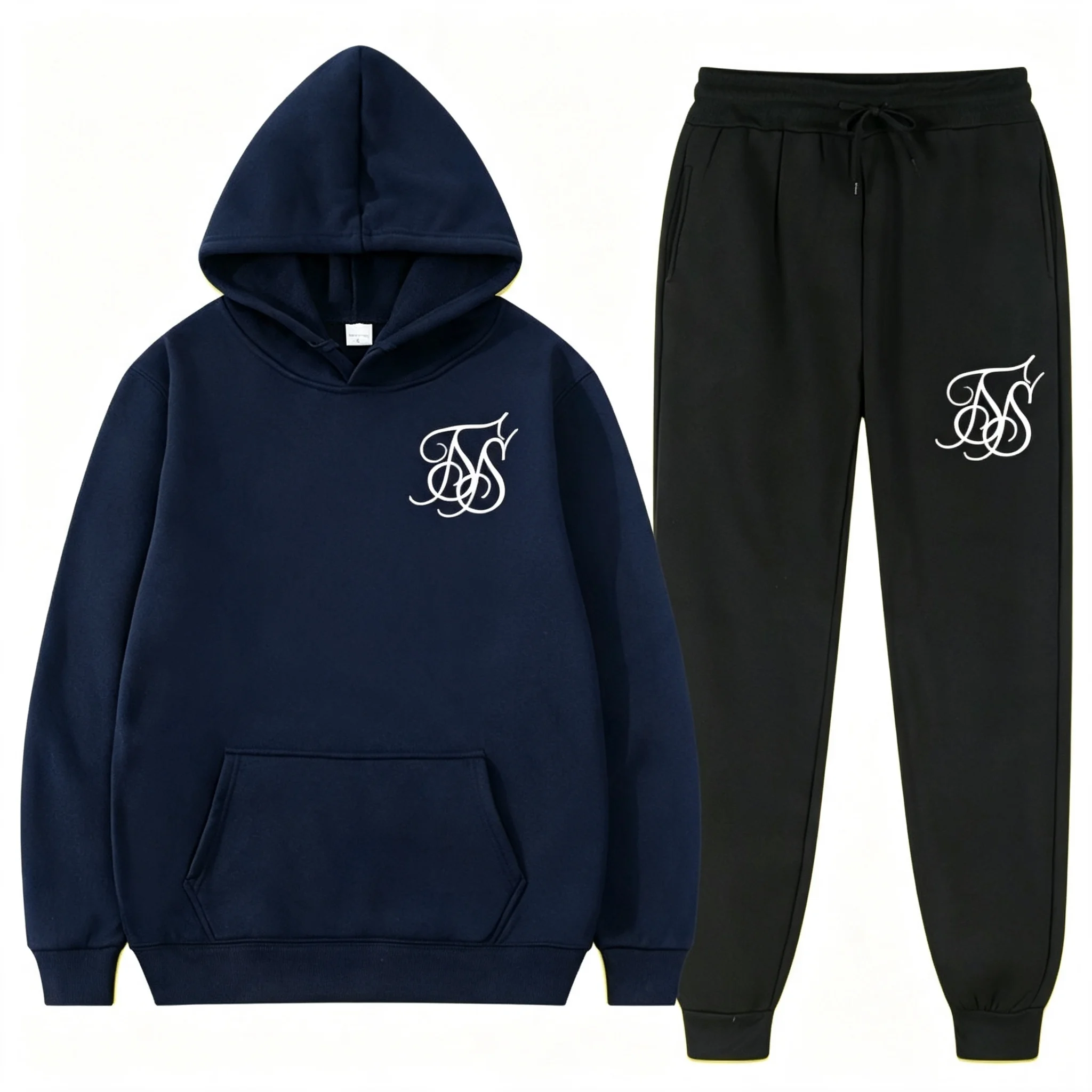 2026 New Autumn/Winter Hoodie Set for Men Fashionable High Quality Personalized Printed Casual Comfortable and Warm Set view 5