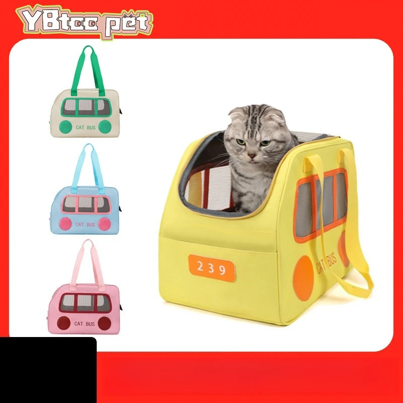

Cat Bag Outdoor Travel Large Capacity Cat Backpack Portable Breathable Shoulder Messenger Pet Car Bag Pet Travel Supplies