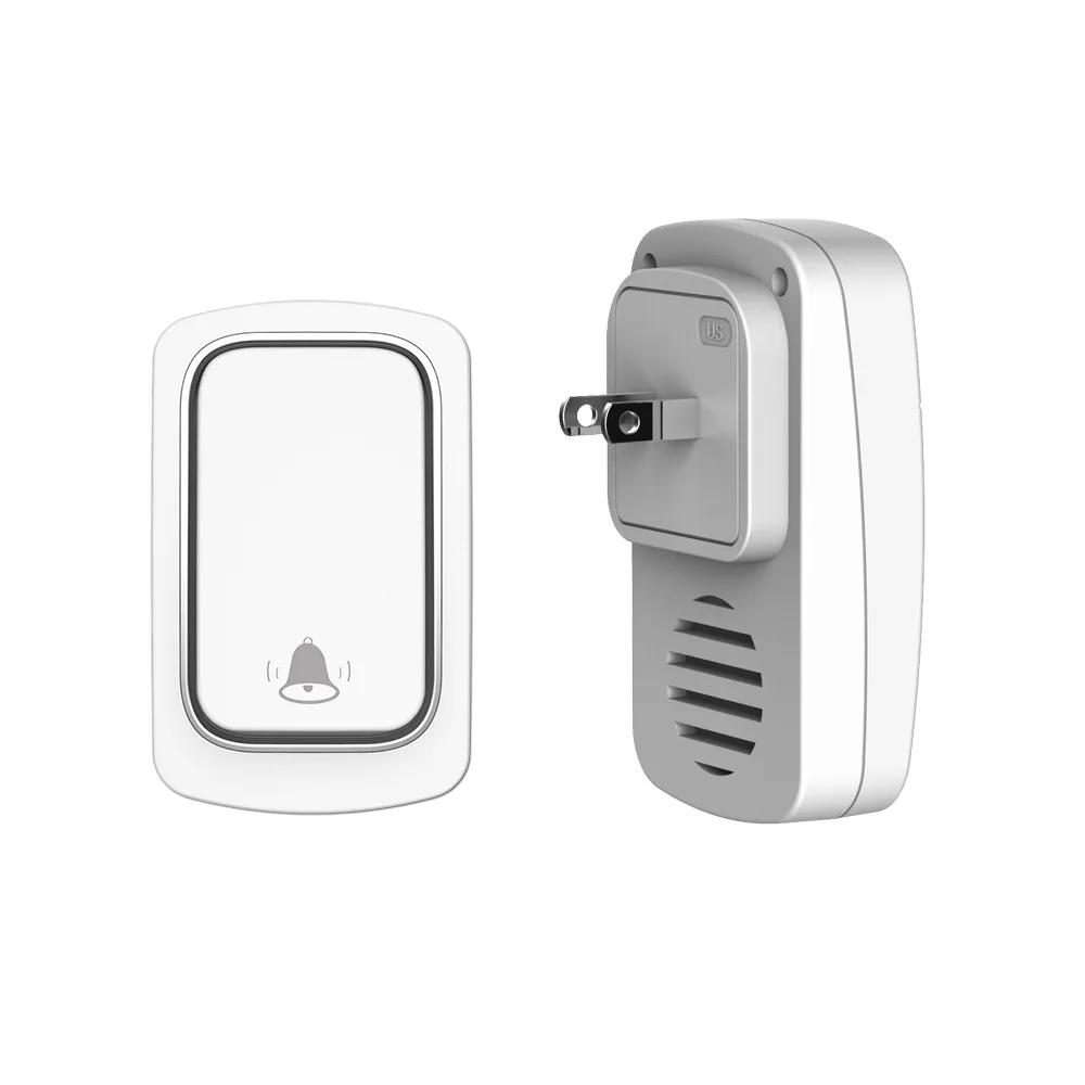 Self-powered wireless doorbell, battery-free, long-range caller, waterproof