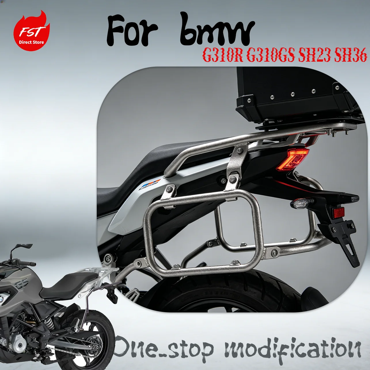 SHAD Side Case Bracket Luggage Rack For BMW G310R G310GS SH23 SH36 Top Case Mount Modified Accessories